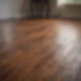 A pristine hardwood floor showcasing its natural beauty