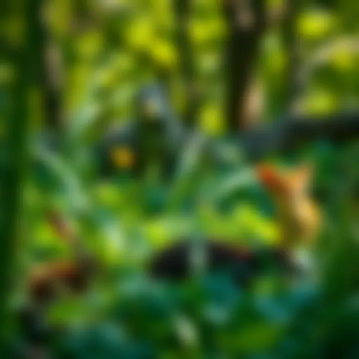 Wildlife Abundance: Nature's Harmony at Washington Park A diverse array of wildlife thriving in the natural habitat of Washington Park.