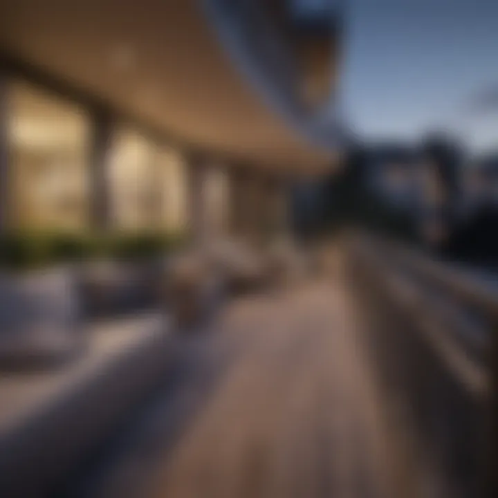 Stunning views from the balconies of Westwood Apartments
