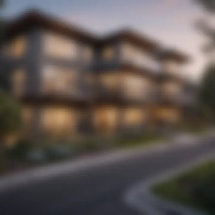 Exterior view of Willow Creek Apartments showcasing modern architecture