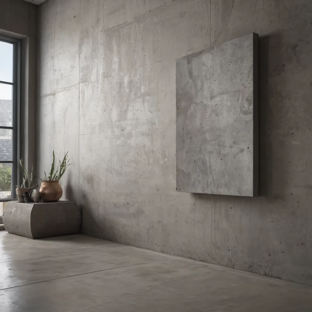 Photo inspiration: Concrete Wall Art Statement Pieces With Led Lights Reference: Hanging Art On Concrete Walls A Complete Guide